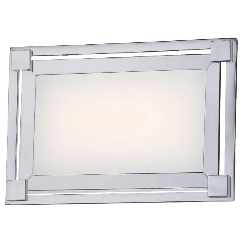 Industrial Area Lighting for Large Open SpacesFramed 9 in. LED Bath Sconce Chrome finish Industrial Area Lighting for Large Open SpacesFramed 9 in. LED Bath Sconce Chrome finish