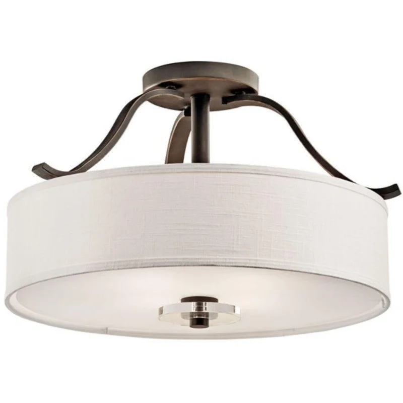 Shock - Resistant Industrial Lighting for Vibrating Machinery AreasLeighton 22 in. 4 Lights Semi flush mount light Bronze finish Shock - Resistant Industrial Lighting for Vibrating Machinery AreasLeighton 22 in. 4 Lights Semi flush mount light Bronze finish