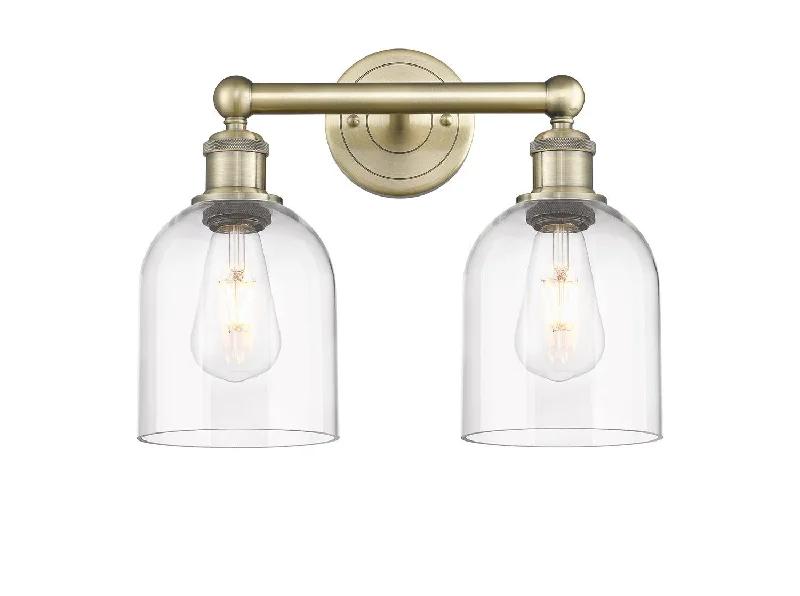 Industrial Pendant Lighting for Machine ShopsEdison Two Light Bath Vanity