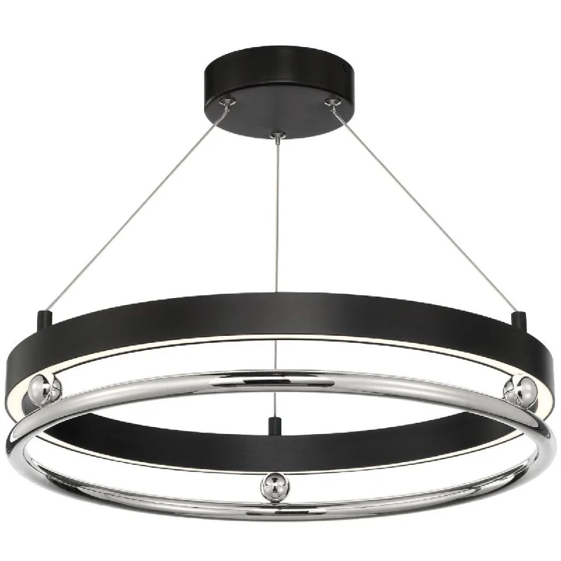 Industrial Pendant Lighting for Machine ShopsGrande Illusion 21 in. LED Semi flush Mount Light Polished Nickel finish Industrial Pendant Lighting for Machine ShopsGrande Illusion 21 in. LED Semi flush Mount Light Polished Nickel finish