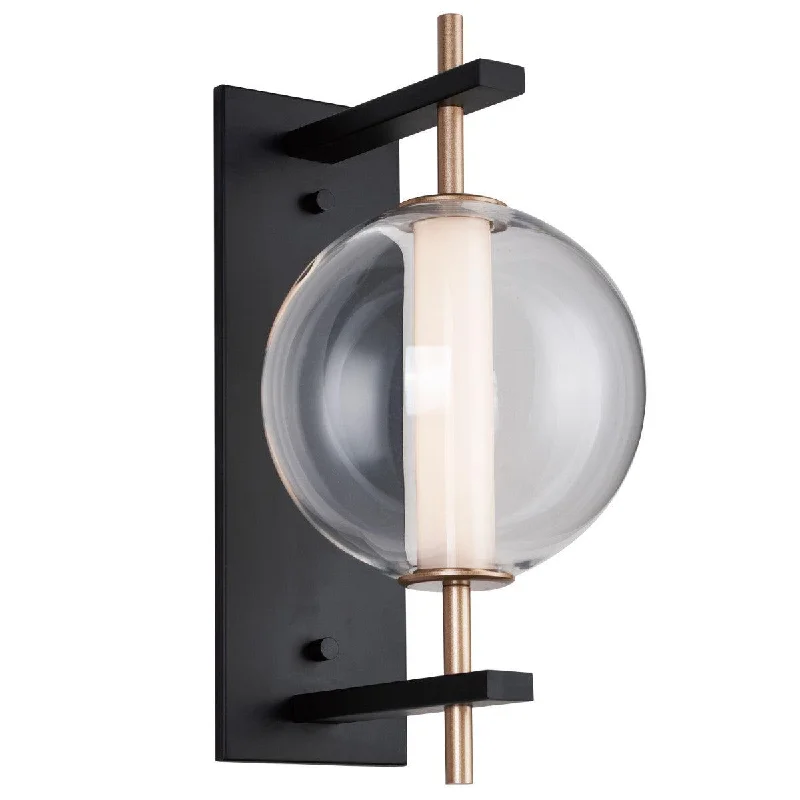 Industrial Lighting for Metal Fabrication ShopsAxle 16 in. LED Armed Sconce Gold finish Industrial Lighting for Metal Fabrication ShopsAxle 16 in. LED Armed Sconce Gold finish