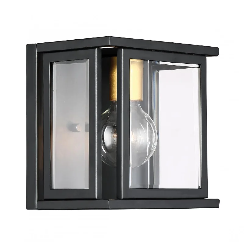 Industrial Flood Lighting for Outdoor Loading DocksPayne 8 In. Wall Light Black Finish