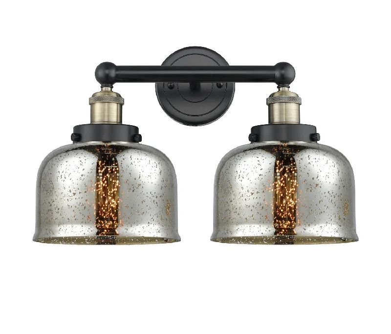 Industrial Lighting for Metal Fabrication ShopsEdison Two Light Bath Vanity