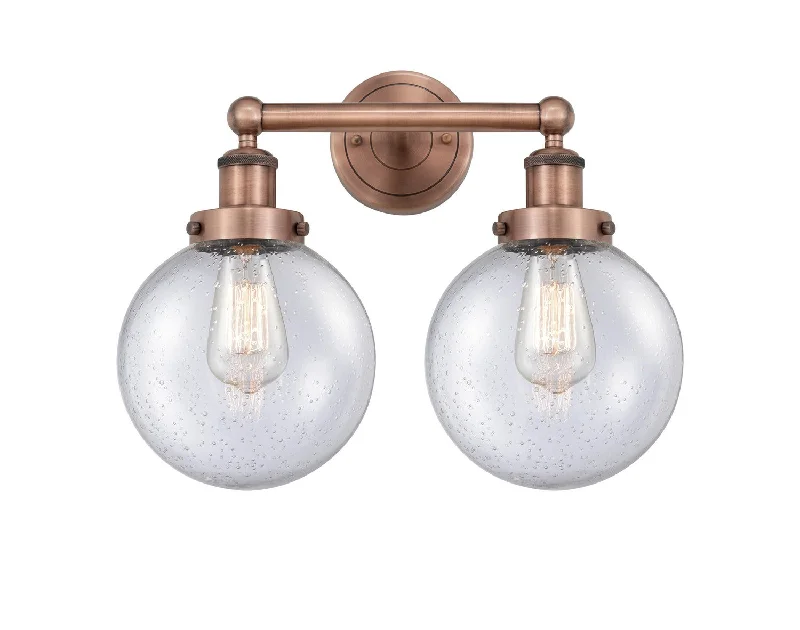 Industrial Lighting for Furniture FactoriesEdison Two Light Bath Vanity