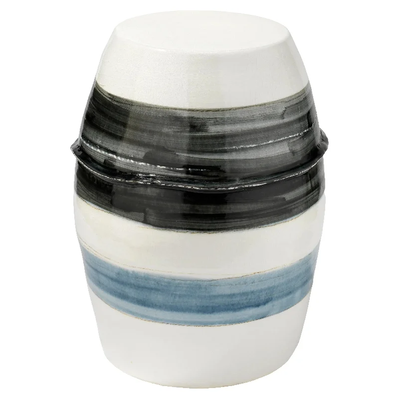 Track lighting with clear glass shadesHorizon Striped Side Table