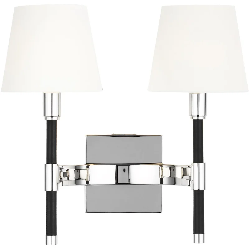 Track lighting with a sleek profileKatie Double Sconce