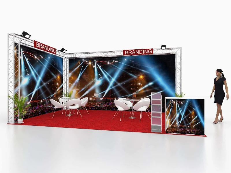 Track lighting for illuminating walkwaysLighting Truss (For 5m x 3m floor area)