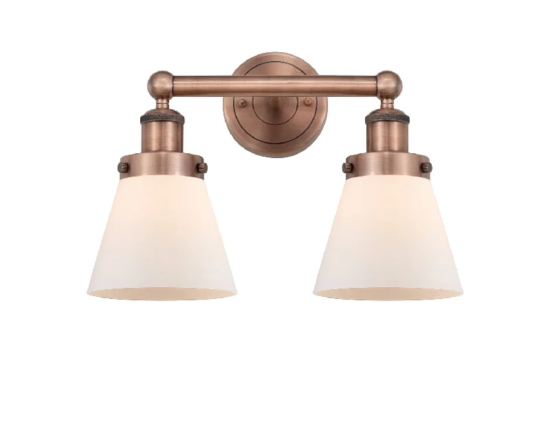 Industrial Lighting for Textile MillsEdison Two Light Bath Vanity