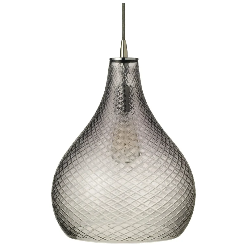 Track lighting for replacing old fluorescent fixturesCut Glass Curved Pendant