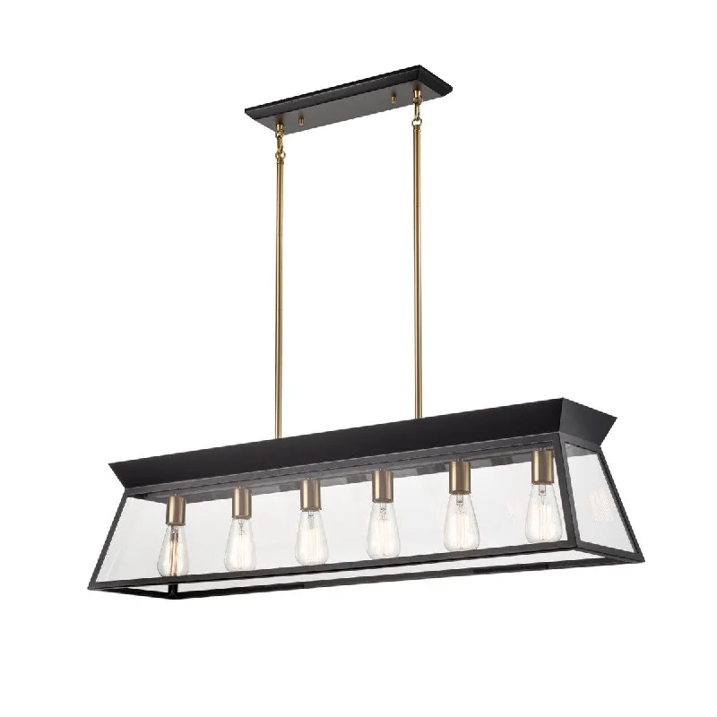 Track lighting with a decorative track designLucian Linear Pendant