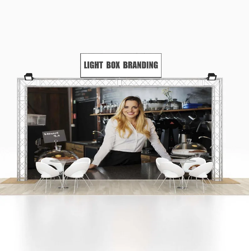 Track lighting with energy - star certificationLighting Truss - Backwall Display (For 2m x 5m Floor Area) Track lighting with energy - star certificationLighting Truss - Backwall Display (For 2m x 5m Floor Area)