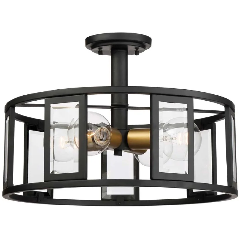 Waterproof Industrial Lighting for Wet AreasPayne 17 in. Semi Flush Mount Light Bronze finish Waterproof Industrial Lighting for Wet AreasPayne 17 in. Semi Flush Mount Light Bronze finish
