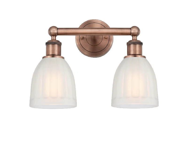Industrial Pendant Lighting for Machine ShopsEdison Two Light Bath Vanity
