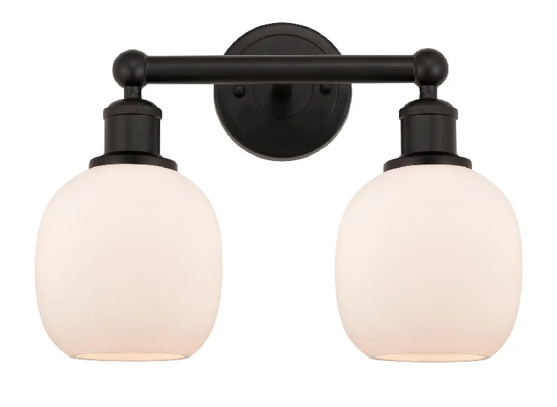 Industrial Lighting for Woodworking FactoriesEdison Two Light Bath Vanity