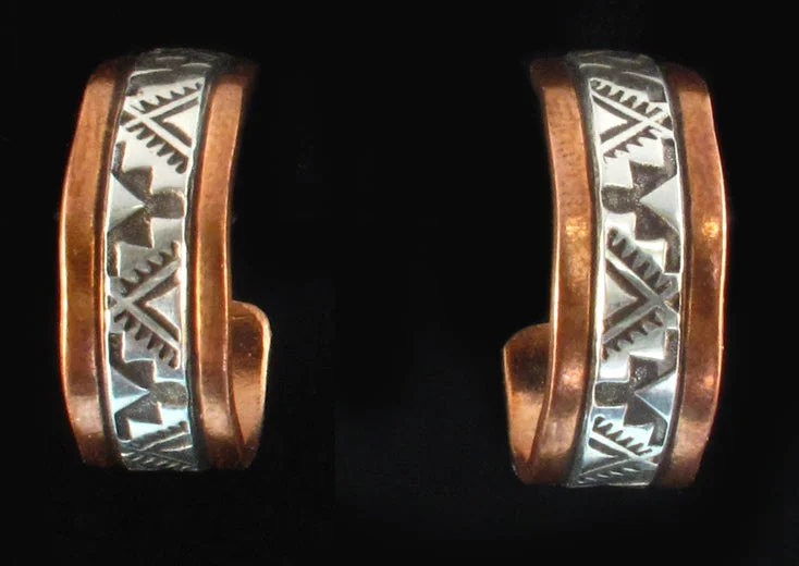 Track lighting with integrated LED driversTeepee and Steps Silver & Copper Earrings