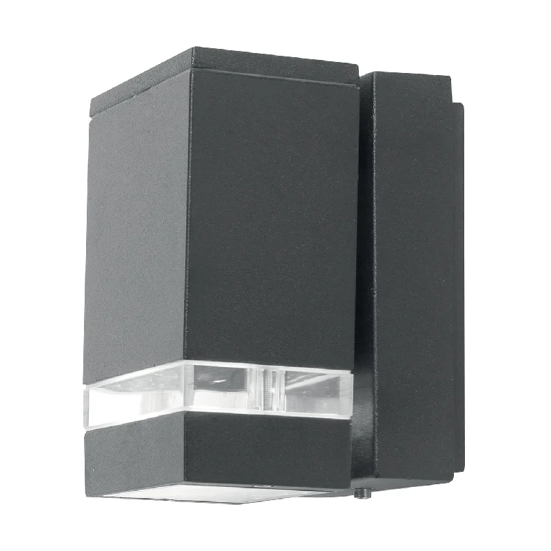 Energy - efficient track lighting fixturesJannik Down/Up & Down LED Wall Lantern - Dark Grey Finish Energy - efficient track lighting fixturesJannik Down/Up & Down LED Wall Lantern - Dark Grey Finish