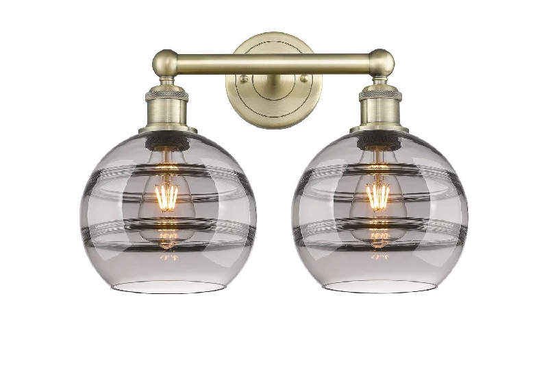 Low - Bay Industrial Lighting Fixtures for Small FactoriesDowntown Urban Two Light Bath Vanity