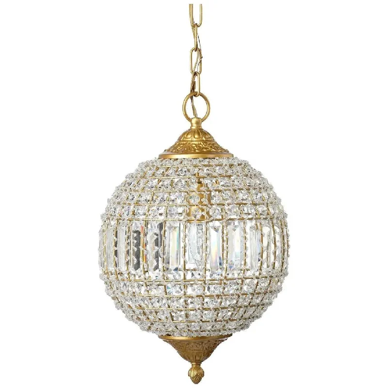Track lighting for highlighting bookcasesCrystal Orb Pendant