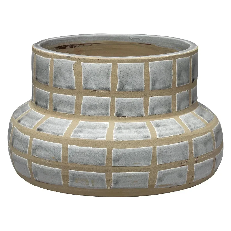 Track lighting with frosted glass shadesGrid Ceramic Vase