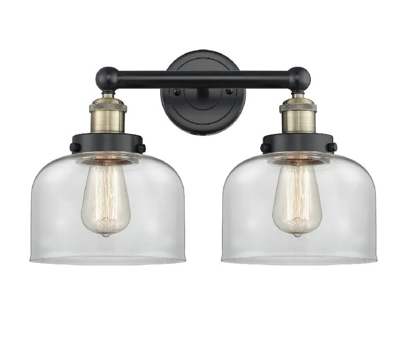 Industrial Lighting for Woodworking FactoriesEdison Two Light Bath Vanity