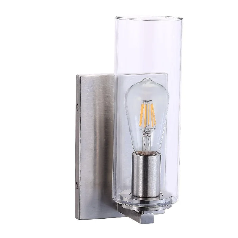 Industrial Lighting for Woodworking FactoriesAcacia 11 In. Wall Light Brushed Nickel Finish Industrial Lighting for Woodworking FactoriesAcacia 11 In. Wall Light Brushed Nickel Finish