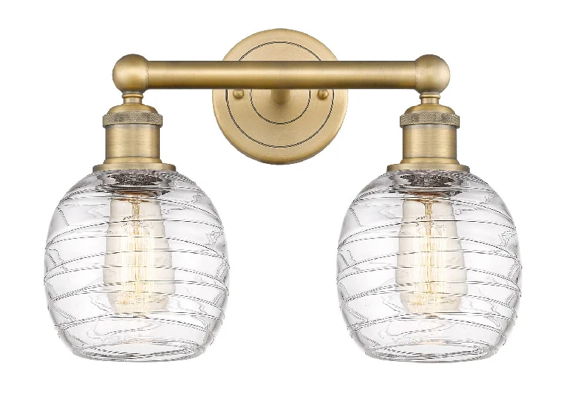 Waterproof Industrial Lighting for Wet AreasEdison Two Light Bath Vanity
