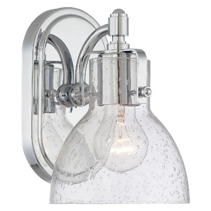 Industrial Lighting with High CRI (Color Rendering Index) for True Color Perception9 in. Wall Sconce Chrome finish