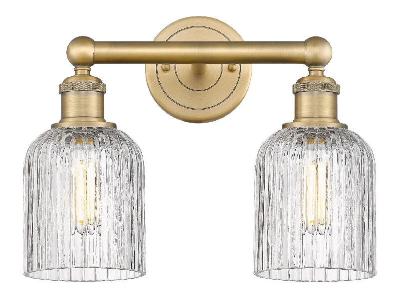 Industrial Lighting for Woodworking FactoriesEdison Two Light Bath Vanity