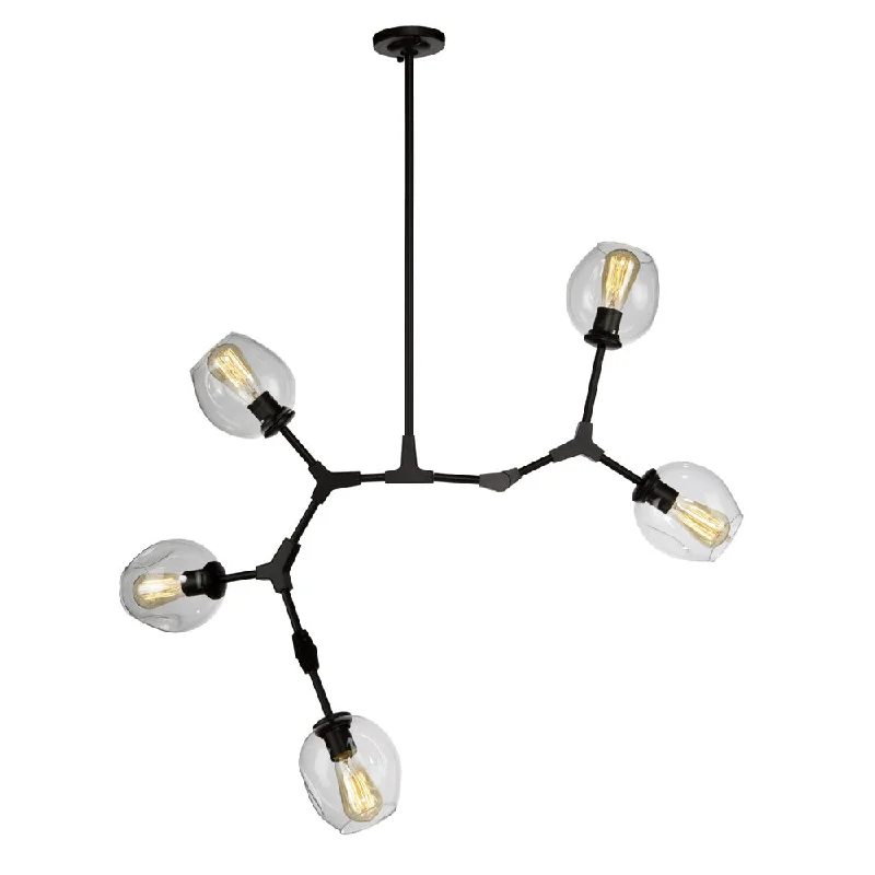 Track lighting for creating a moody atmosphereOrganic Chandelier