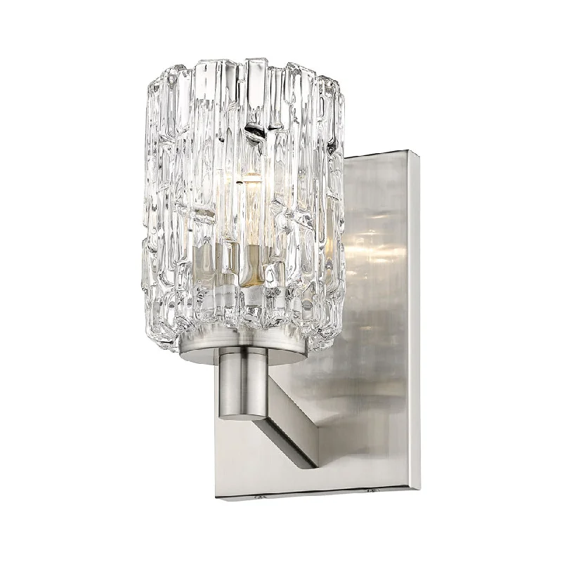Track lighting for accentuating artworkswood wall lamps with natural grain for a warm and organic feelAubrey Bath Wall Light