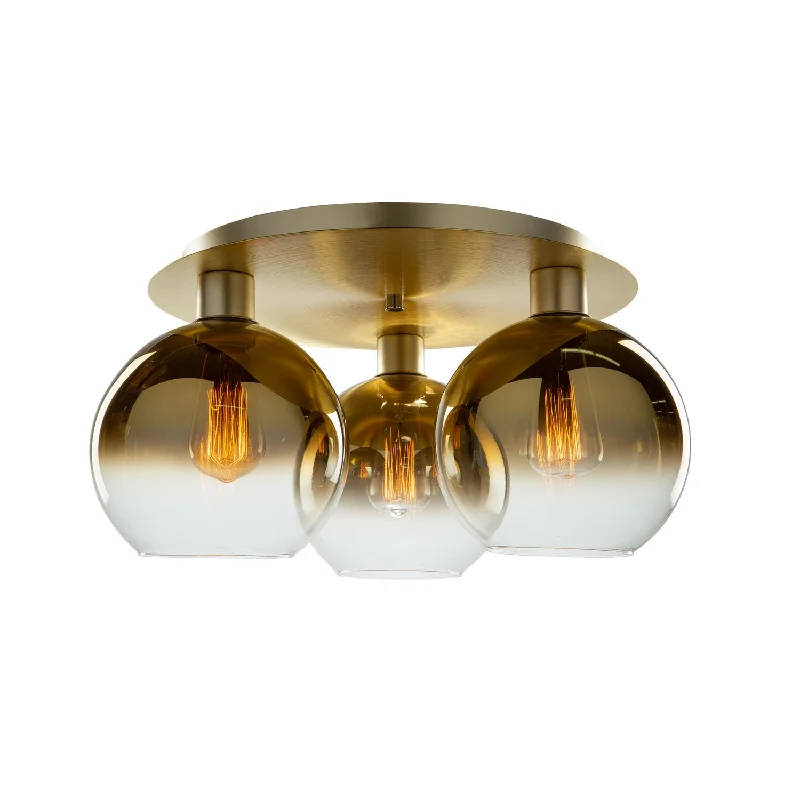 Track lighting for illuminating dining tablesMorning Mist Triple Semi-Flush Mount
