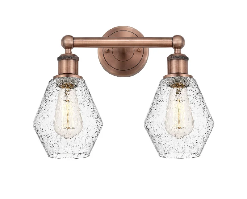 Industrial Lighting for Metal Fabrication ShopsEdison Two Light Bath Vanity