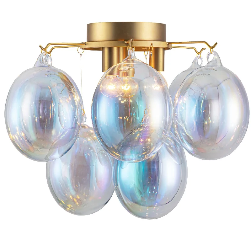 Track lighting for creating a focal pointGlobo Semi-Flush Mount