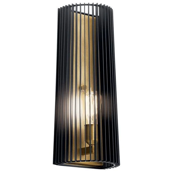 Industrial Lighting for Furniture FactoriesLinara 17 in. Wall Light Black finish