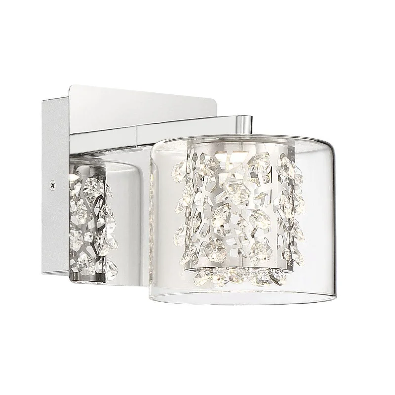 Industrial Lighting for Automotive Manufacturing PlantsWild Gems 6 in. LED Armed Sconce Chrome finish Industrial Lighting for Automotive Manufacturing PlantsWild Gems 6 in. LED Armed Sconce Chrome finish