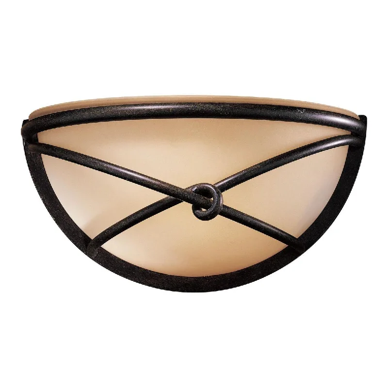 Shock - Resistant Industrial Lighting for Vibrating Machinery AreasAspen II 13 in. Wall Light Bronze finish