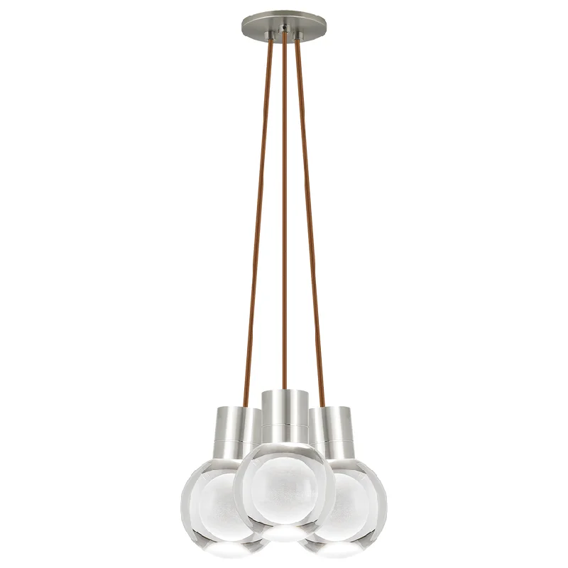Track lighting with a brushed nickel finishMina 3-Light Pendant