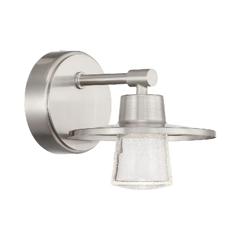 Corrosion - Resistant Industrial Lighting for Coastal FactoriesBeacon Avenue 7 in. LED Wall Sconce Brushed Nickel finish