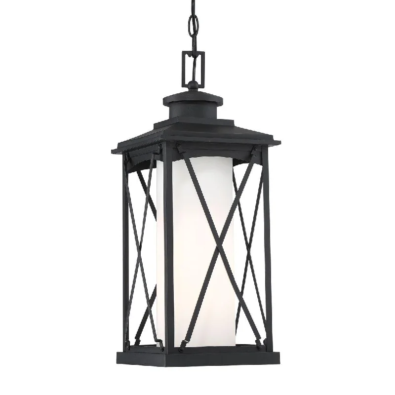 Adjustable Industrial Lighting for Flexible IlluminationLansdale 9 in. Outdoor Hanging Lantern Matte Black finish Adjustable Industrial Lighting for Flexible IlluminationLansdale 9 in. Outdoor Hanging Lantern Matte Black finish