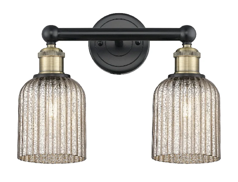 Industrial Lighting for Woodworking FactoriesEdison Two Light Bath Vanity