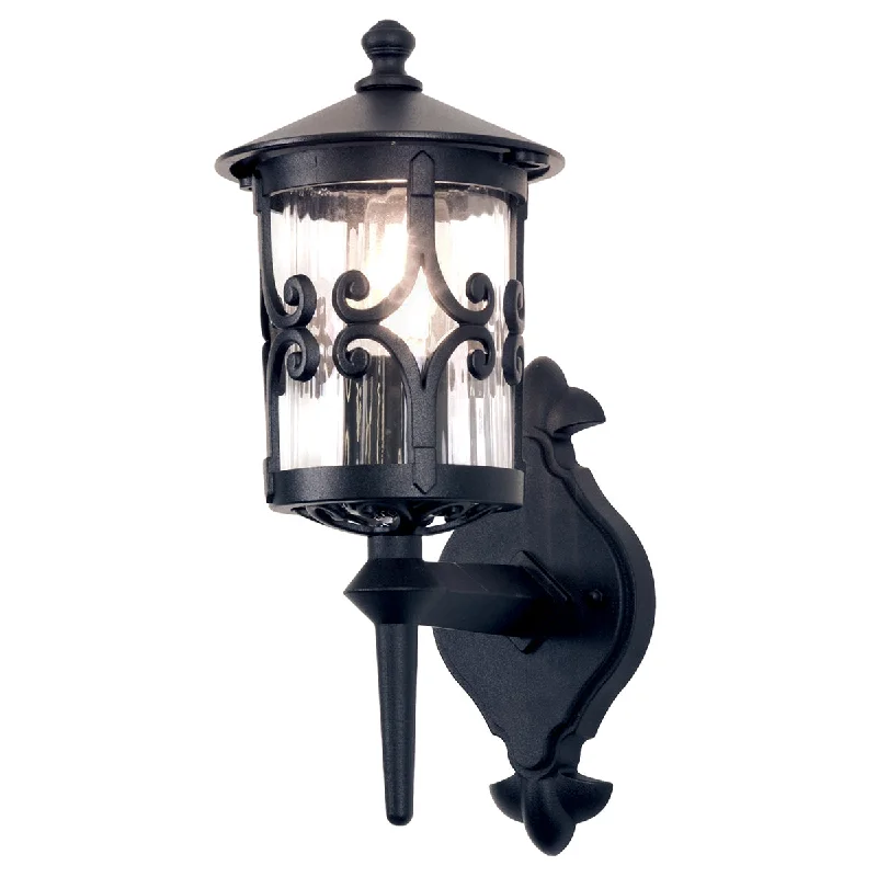 Track lighting with a chunky, bold designHereford Medium/Large Up/Down Wall Lantern - Black Finish Track lighting with a chunky, bold designHereford Medium/Large Up/Down Wall Lantern - Black Finish