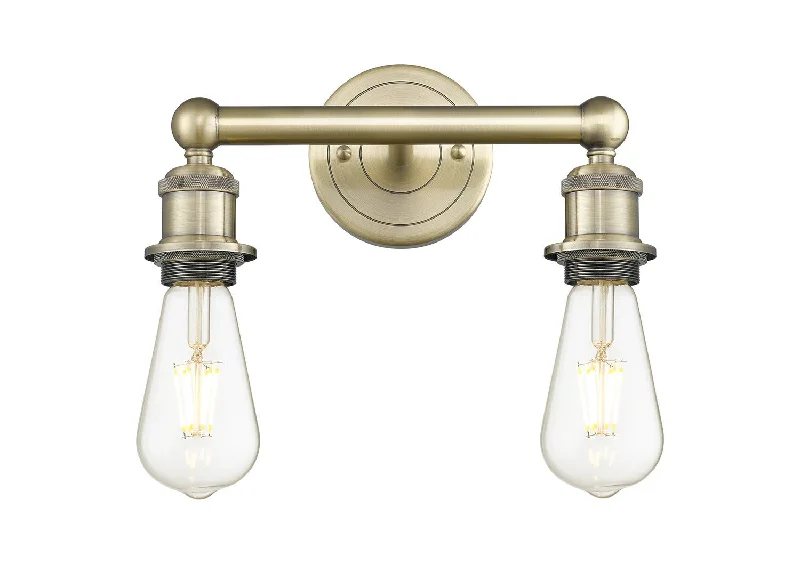Industrial Lighting for Printing Press FacilitiesDowntown Urban Two Light Bath Vanity