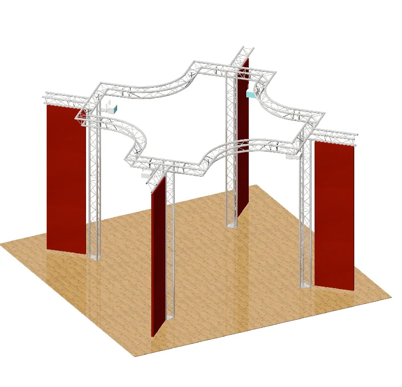 Track lighting with colored glass accentsLighting Truss (For 5m x 5m floor area - Build 48) Track lighting with colored glass accentsLighting Truss (For 5m x 5m floor area - Build 48)