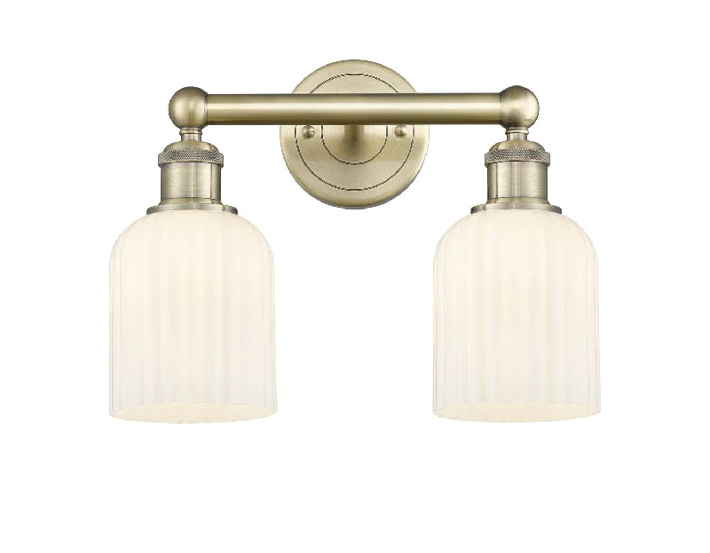 Dimmable Industrial Lighting for Ambiance ControlEdison Two Light Bath Vanity