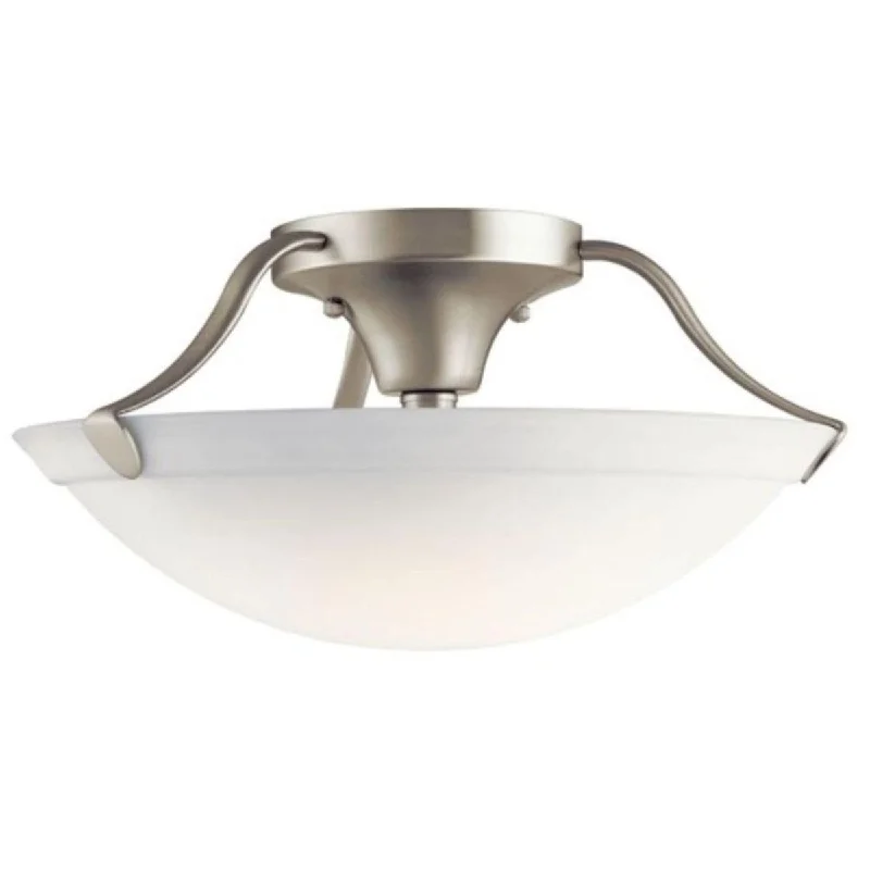 Energy - Efficient Industrial Lighting for Cost - Savings16 in. 3 Lights Semi Flush Mount Light Nickel finish Energy - Efficient Industrial Lighting for Cost - Savings16 in. 3 Lights Semi Flush Mount Light Nickel finish