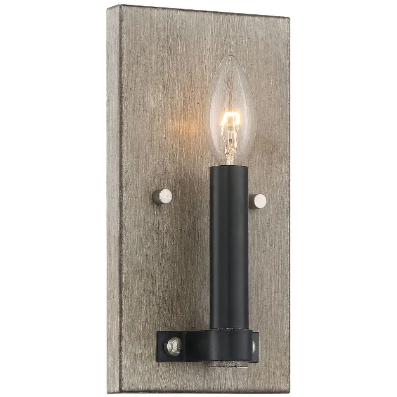 Industrial Exit Sign Lighting for Quick EvacuationRawson Ridge 10 in. Wall Light Antique Silver & Black finish Industrial Exit Sign Lighting for Quick EvacuationRawson Ridge 10 in. Wall Light Antique Silver & Black finish