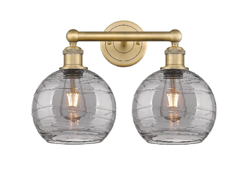 Dust - Resistant Industrial Lighting for Dirty WorkspacesDowntown Urban Two Light Bath Vanity Dust - Resistant Industrial Lighting for Dirty WorkspacesDowntown Urban Two Light Bath Vanity