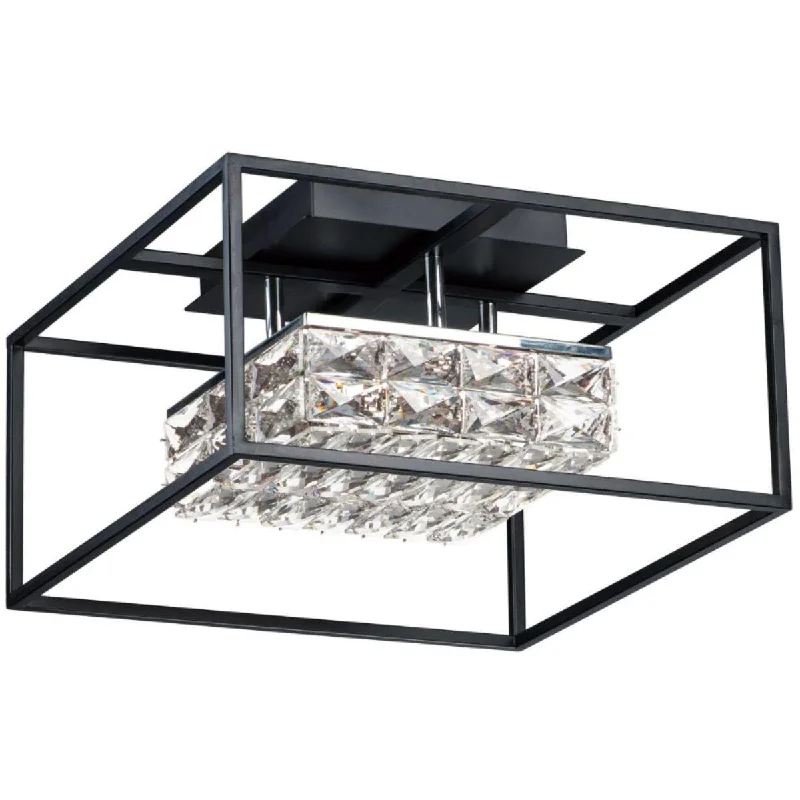 Industrial Task Lighting for Precision WorkstationsZephyr 16 in. LED Semi Flush Mount Light Black finish Industrial Task Lighting for Precision WorkstationsZephyr 16 in. LED Semi Flush Mount Light Black finish