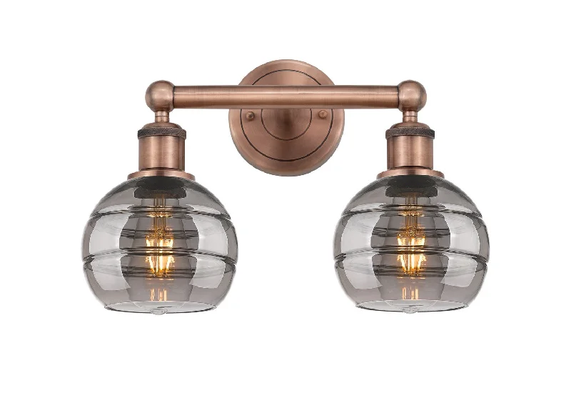 Industrial Lighting for Textile MillsEdison Two Light Bath Vanity