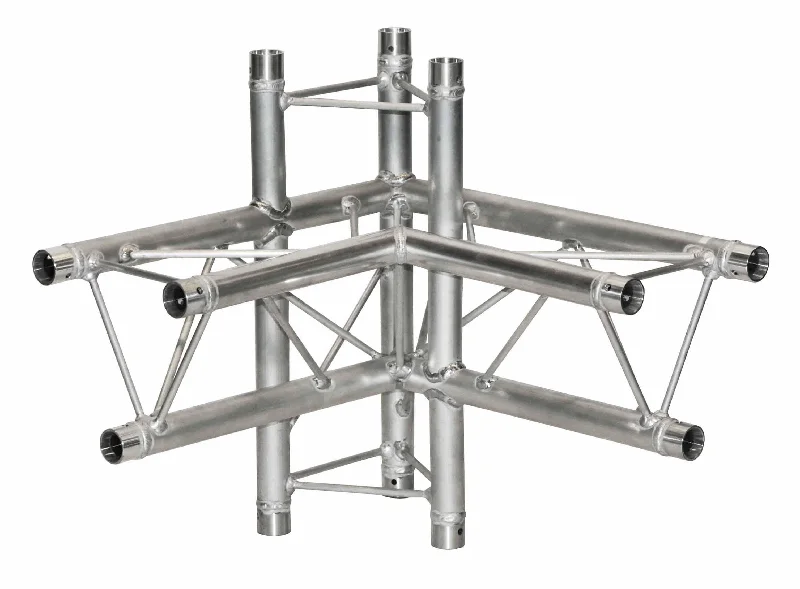 Wireless track lighting for easy installationSystem 35 trio 4 way junction for 2 tier structures S35TC44